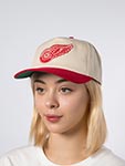 Бейсболка AMERICAN NEEDLE арт. 23020A-DRW Detroit Red Wings Burnett NHL (красный / кремовый)